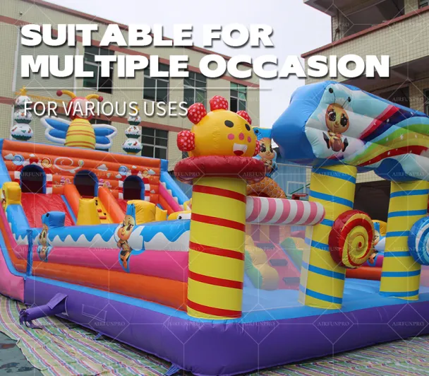 Buzz into Fun! Bee-Themed Dual Slide Inflatable Castle