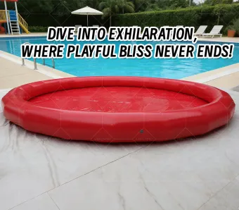 Bright Red Round Inflatable Play Pool: A High-Temperature Heat-Sealed, Fast-Inflation Dynamic Playground
