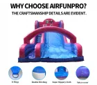 Pink-Blue Inflatable Dry Slide | Boost Foot Traffic with Whimsical Ocean Appeal