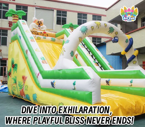 Tropical Snake Inflatable Dry Slide | Boost Venue Foot Traffic with Wild Appeal