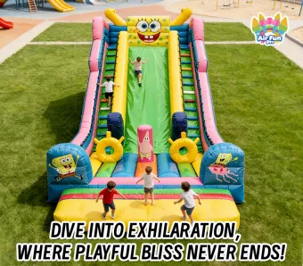 SpongeBob Dual Dry Slide: Slide into Bikini Bottom Adventure!