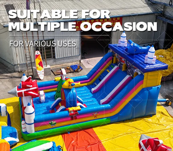 Super Wings Inflatable Castle: Fly & Slide with Jett & Dizzy!