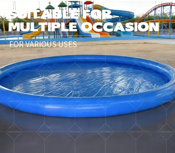 Deep Blue Round Inflatable Water Pool: A High-Temperature Heat-Sealed, Fast-Inflation Cool Play Core