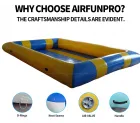 Blue-Yellow Contrast Inflatable Beach Play Pool: A High-Temperature Heat-Sealed, Fast-Inflation Coastal Joy Base