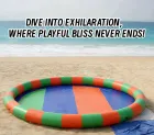 Vibrant Contrast Round Inflatable Play Pool: A High-Temperature Heat-Sealed, Fast-Inflation Beach Playground