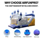 Hot Sale AirFunPro PVC Tarpaulin Inflatable Bouncy House with Slide Combo and Air Blower