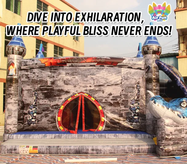 PVC Tarpaulin Lightweight Inflatable Bouncer Water Slide Combo Commercial Bouncy Castle Jumping Castle for Kids