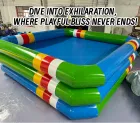 Vibrant Contrast Square Inflatable Play Pool: A High-Temperature Heat-Sealed, Fast-Inflation Full-Scenario Play Base