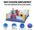 Inflatable Jumping Bouncer Bouncy Castle with Customized Cartoon Printing PVC Tarpaulin Material Lightweight Design