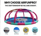 Pink-Green Iridescent Dome Inflatable Water Pool: A High-Temperature Heat-Sealed, Fast-Inflation Princess-Style Parent-Child Sanctuary