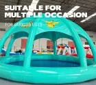 Pokémon Co-Branded Mint Green Dome Inflatable Water Pool: A High-Temperature Heat-Sealed, Fast-Inflation IP Trend Parent-Child Venue