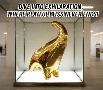 Gilded Mirror PVC Inflatable Elephant Installation: A Space-Catching Finishing Touch for Light Luxury Art and Commercial Attraction