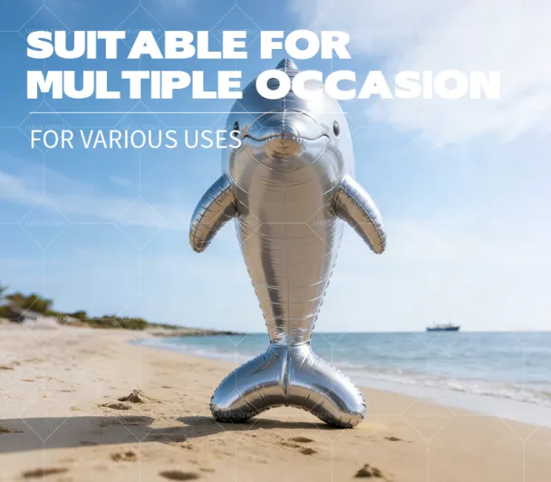 Mirrored PVC Inflatable Dolphin Installation: A Dual Container of Seaside Breeze and Healing Experience