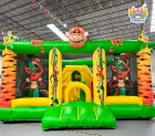 Inflatable Bouncer Castle Jumping House Bouncing Slide Combo PVC Tarpaulin Material Customizable Size Easy Setup for