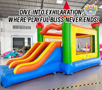 Commercial 0.55mm PVC Inflatable Bounce House Jump Castle Bouncer Jumper with Easy Setup for Rental