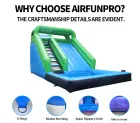 Jungle Green Inflatable Slide | Boost Foot Traffic with Fresh, Modern Appeal