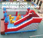 Cheap Inflatable Bouncer-Children Cartoon Bounce and Slide Bouncy Castle Combo Toy PVC Material Easy Setup