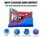 Children's Cartoon Inflatable Bouncer with Slide Bouncy Castle Combo Toy PVC Tarpaulin Easy Setup