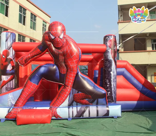 Water Slide Inflatable Bouncer Castle Bounce House Spider Jumping Castle for Kids Eco-Friendly PVC Tarpaulin
