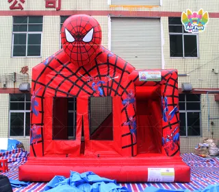 Inflatable Spider Water Slide Bounce Castle PVC Tarpaulin Customizable Size for Kids' Parties Commercial Use