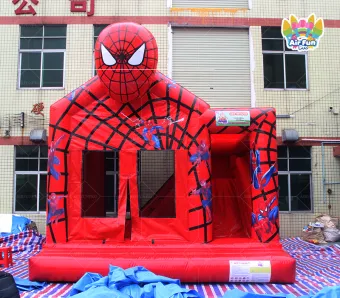 Inflatable Spider Water Slide Bounce Castle PVC Tarpaulin Customizable Size for Kids' Parties Commercial Use