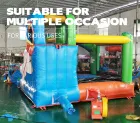 Commercial Inflatable Bounce House Castle PVC Tarpaulin Material Customizable Size for Parties Events Outdoor Use