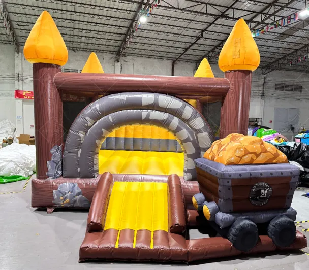 Inflatable Bounce House & Bouncy Castle-Commercial Use PVC Tarpaulin Material Eco-Friendly Customizable Size for Kids & Adults