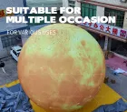 Giant Inflatable Solar System Model Ball Balloon Multi-Color UV Printing Waterproof 10-12ft for Birthday/Christmas Decorations