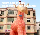Entertainment Decoration Custom PVC Giant Inflatable Giraffe Playground Imitated Blow up Animal Sculpture Waterproof for Display