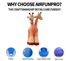 Entertainment Decoration Custom PVC Giant Inflatable Giraffe Playground Imitated Blow up Animal Sculpture Waterproof for Display