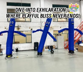 Advertising Waterproof UV Printed Inflatable Waving Sky Dancer Airdancer with Single/Double Leg Air Blower