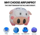 Giant Inflatable Clear Pig Mascot Balloon Waterproof with Electric Blower 10-12ft for Activity Decorations