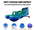14.5m Dual Lane Inflatable Water Slide | EN14960 Certified, Customizable