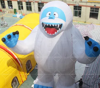 Hot Selling Outdoors Decorative LED Inflatable Cartoon Man Model Balloon with Electric Air Pump 10-12ft Waterproof