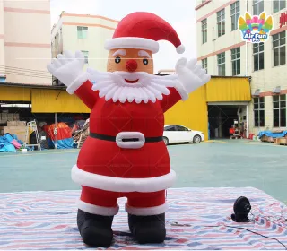 Inflatable Star Theme Balloon LED Christmas Waterproof UV Printed Blow Ornament for Outdoor Yard Lawn Garden Holiday Decoration