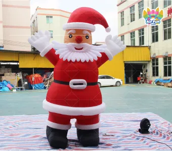 Inflatable Star Theme Balloon LED Christmas Waterproof UV Printed Blow Ornament for Outdoor Yard Lawn Garden Holiday Decoration