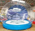 Holiday Decoration Waterproof Inflatable Snow Ball Balloon with Electric Air Pump for Christmas