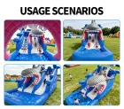 Shark Inflatable Water Slide | Boost Foot Traffic with Thrilling Ocean