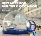 Hot Sales Christmas Decoration Inflatable Balloon UV Printed Background Blower Pump Waterproof 10-12ft Multi-Color Snowballs for