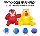 Giant Furry Inflatable Ball Balloon Christmas Party Decor Plush Large Blow up Multi-Color Cartoon Model