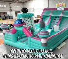 Space Adventure Inflatable Slide: Blast Off to Galactic Fun!