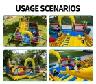 Giraffe Tower Inflatable Slide Jungle Animal Themed Inflatable Water/Dry Slide
