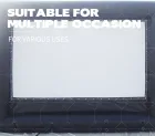 Portable Inflatable Projector Screen PVC Material Waterproof Design Electric Pump Inflation-Outdoor Cinema for Setup