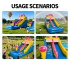 Factory Custom Kid Party Game Hot Sale AirFunPro Giant PVC Inflatable Water Slides Backyard Castle Bouncy Jumping Bouncer Pool