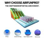 AirFunPro Giant PVC Inflatable Water Slide Castle with Bouncy Jumping Areas for Kid Party Games-Hot Sale
