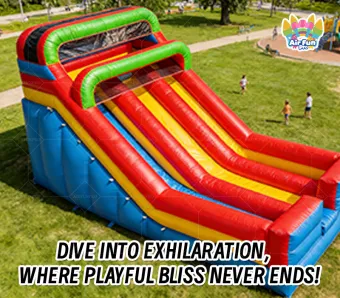 Factory Wholesale AirFunPro Giant PVC Inflatable Bouncy Castle with Slide and Pool Commercial Jumping Castle for Event Rental