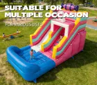 Giant PVC Inflatable Bouncy Castle with Slide and Pool Commercial Jumping Castle for Event Rental
