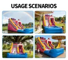 Giant PVC Inflatable Bouncy Castle with Slide and Pool Commercial Jumping Castle for Event Rental