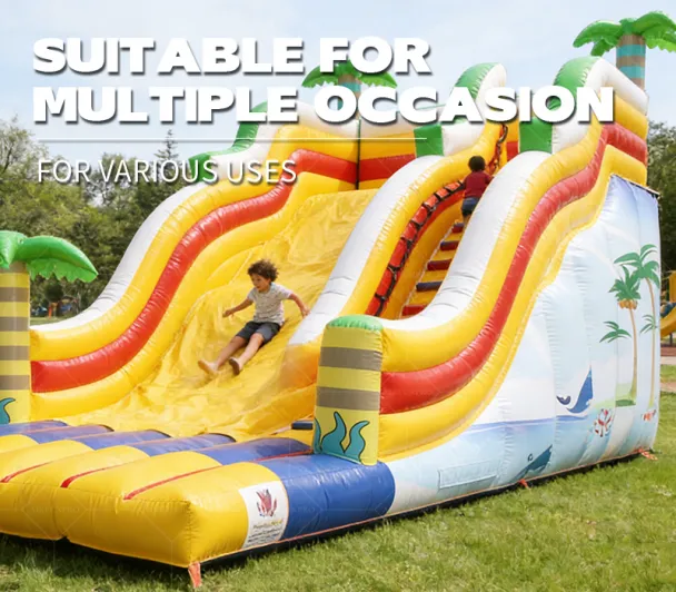 AirFunPro Giant PVC Inflatable Bouncy Castle with Slide & Pool Commercial Rental for Events