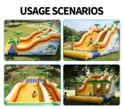 AirFunPro Giant PVC Inflatable Bouncy Castle with Slide & Pool Commercial Rental for Events